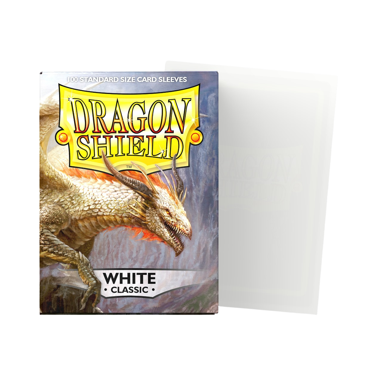 Dragon Shield Sleeves: Standard- Classic White (100 ct.) Dragon Shield Sleeves: Standard- Classic White (100 ct.)